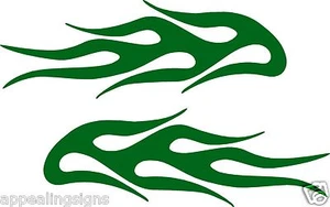 Vinyl Flames Decals Car Truck RV Golf Cart Stickers Graphics # 4 + Colors USA - Picture 1 of 19