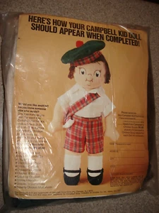 Kit bambola di stoffa Campbell Kid 1980 vintage - Foto 1 di 2
