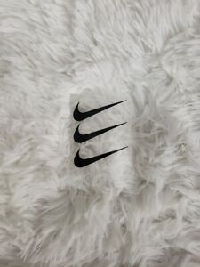 Sheet of 3 2" Nike Swoosh Logo Iron-On Decal / FREE SHIPPING with in the US