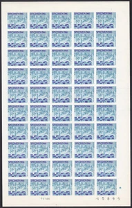 Specimen, Switzerland 1966' Church, Town, Test Print, Imperf Specimen Full Sheet - Picture 1 of 1