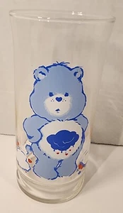 Care Bears Glass 1983 Pizza Hut Collectors Series Glass Vintage Grumpy Bear Cup - Picture 1 of 4