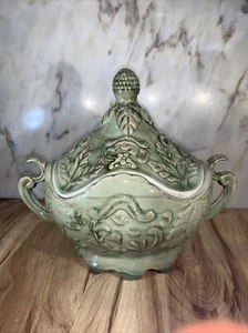 Vintage Decorative Ceramic Centerpiece Decor Jar 11” X 12” - Picture 1 of 6