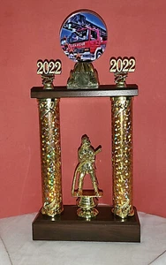 mit 2025 TOP Angebot Feuerwehr Pokal Wanderpokal Vereinsmeister Säulenpokal - Bild 1 von 3