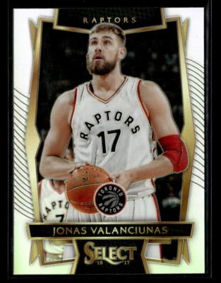 Jonas Valanciunas 2016-17 Panini Select #100 Silver Prizms Toronto Raptors - Image 1 of 2