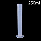 10/25/50/100/250ML Plastic Measuring Cylinder Laboratory Test Graduated Tube H❤W