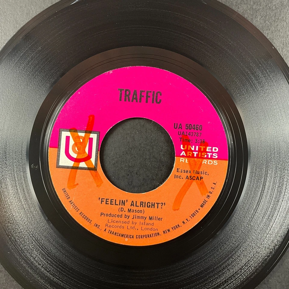 Traffic, Feelin' Alright? / Withering Tree, 7" 45rpm, Vinyl NM - Image 1 of 2