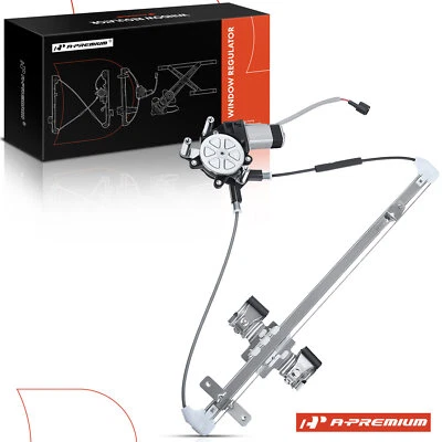 Power Window Regulator w/Motor Rear Right for Dodge Dakota Mitsubishi Raider Ram - Image 1 of 4