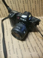 Minolta Maxxum 7000i 35mm SLR Film Camera + AF zoom lens Minolta UNTESTED