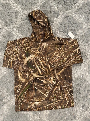 Real Tree Hunting Camo Hoodie Brown Youth M 3D Vegetation Soft Warm Comfortable - Image 1 of 4