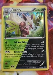 Shiftry Steam Siege 11/114 Dual Element Holo Rare Pokemon Card TCG 2016 - Picture 1 of 2