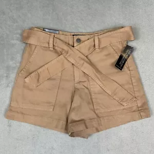 Neu mit Etikett Banana Republic Damenshorts hoher Bund mit Gürtel Größe 0 4 Zoll Schrittlänge - Bild 1 von 10