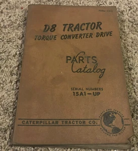 1956 Caterpillar D8 Tractor Torque Converter Drive Parts Catalog - 15A1 - Up - Picture 1 of 2