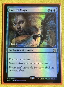 Control Magic - Foil - Played, English - Eternal Masters - Magic The Gathering - Picture 1 of 1