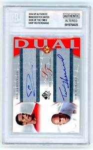 Cubierta superior SP 2004 auténtico Manchester United Sign of the Times automático ¡doble BGS! - Imagen 1 de 2