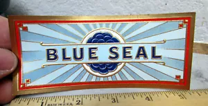 Etiqueta original vintage, sello azul, etiqueta de tabaco caja de cigarros, stock antiguo NUEVO - Imagen 1 de 1
