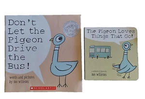 The Pigeon Loves Things That Go! & Don't Let The Pigeon Drive The Bus Book Set - Picture 1 of 3