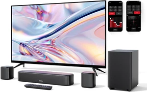 Soundbar TV 5.1 Canali, Impianto Surround Virtuale per TV, Soundbar per TV Con A - Foto 1 di 12