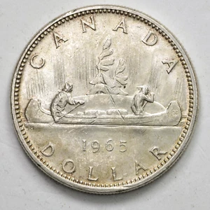 KANADA Elizabeth II - 1 Dollar 1965 Silber Silver - Bild 1 von 2