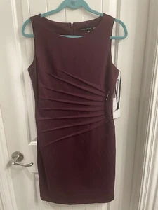 Ivanka Trump NWT Größe 10 Pflaume ärmelloses Kleid mit Sonnenschliff - Bild 1 von 7