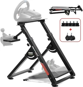 GTPLAY Driving Game Folding Simulator Racing Frame Stand Wheel Pedals Xbox PS PC - Picture 1 of 7