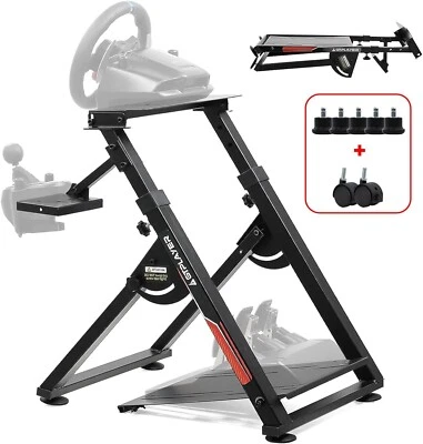GTPLAY Driving Game Folding Simulator Racing Frame Stand Wheel Pedals Xbox PS PC - Image 1 of 4
