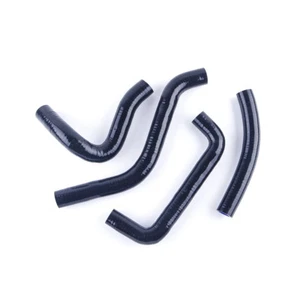 Kit de tubo de manguera de radiador de refrigerante de silicona negro para Suzuki RMZ450 RMZ 450 2005 - Imagen 1 de 11