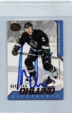 2002/03 Calder #10 Mattias Ohlund Canucks Signed Auto *G1287