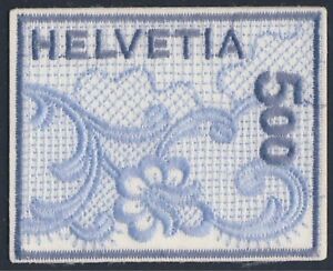 Switzerland - "ST. GALLEN EMBROIDERY STAMP" World's First Embroidered Stamp 2000