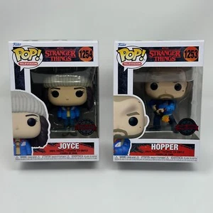 Funko Pop JOYCE RUSSIA + HOPPER FLAMETHROWER Exclusive Stranger Things 1254 1253 - Picture 1 of 7