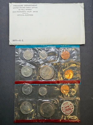 1971 US Mint Set (OGP) 11 coins ~ Uncirculated Coin Set - Image 1 of 2