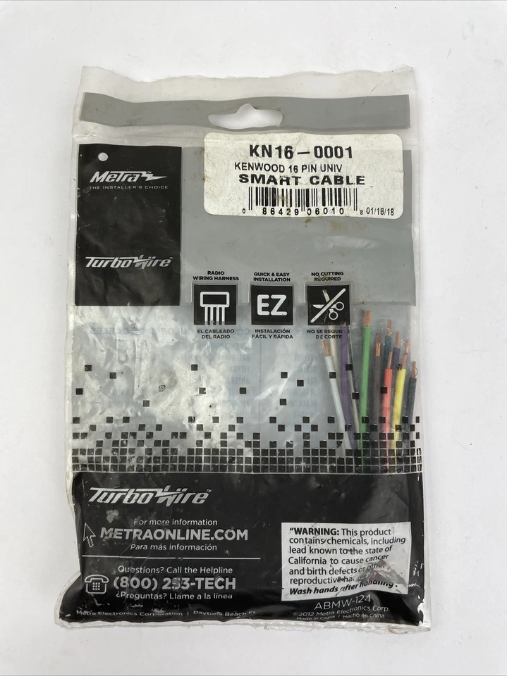 METRA KN-160001 Kenwood 16-Pin SmartCable to Universal