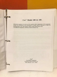 Cee Model 100 & 150 Manual - Picture 1 of 3