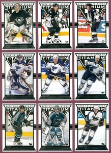 2002-03 PACIFIC TITANIUM RETAIL SILVER ROOKIE NHL HOCKEY CARD 1 TO 140 SEE LIST