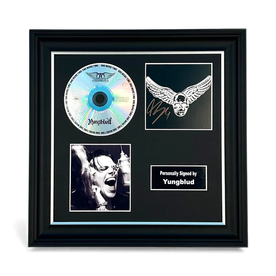 Yungblud SIGNED Aerosmith One More Time Luxury CD Photo Display & COA Autograph - Image 1 of 4