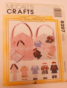 UC McCall's Pattern #8207 Betsy McCall Doll, Clothes & Carrying Case - Play Set - Picture 1 of 1