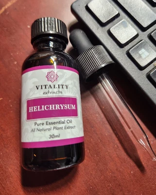 Vitality Extracts HELICHRYSUM Essential Oil  W/ DROPPER , 30 ML - Image 1 of 3