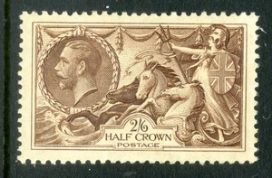 Gran Bretaña George 1934 quinto regrabado 2/6d caballito de mar fino como nuevo correo gratuito Reino Unido - Imagen 1 de 1