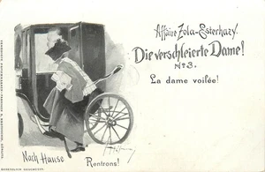 AK Dreyfus Affäre Zola-Esterhazy Die verschleirte Dame verschleierte Dame #3 - Bild 1 von 2