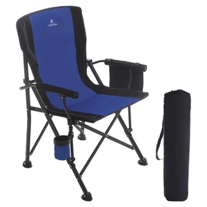 Camping Chairs for Adults, Heavy Duty Support 300 LBS Lawn Folding Chairs wit... - Picture 1 of 7