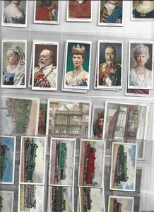 4 SLEEVES 41 CIGARETTE CARDS WILLS RAILWAY ENGINES 15 JP KINGS AND QUEENS20 6OTS - Picture 1 of 1
