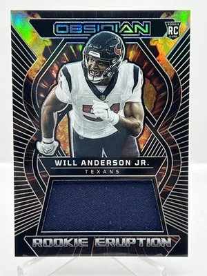 2023 Panini Obsidian - Rookie Eruption Materials Will Anderson #REM-WAN /199  - Image 1 of 2