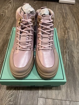 Mia Niñas Botas de Senderismo Olgha Rosa Puntera Redonda Talla 3M Foto 1 de 3