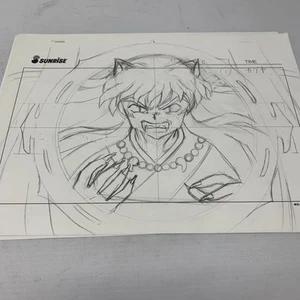 Inuyasha Anime Movie Production Sketch original sketch Demon Inuyasha - Picture 1 of 6