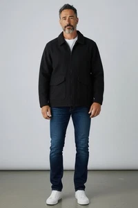  Columbia Wolle kariert gefüttert isoliert warm schwer Winterjacke/Mantel Herren Gr. Large - Bild 1 von 9