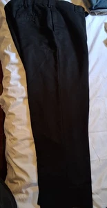 George schwarze Anzughose Hose Herren Größe 36 x 30 klassische Passform - Bild 1 von 5