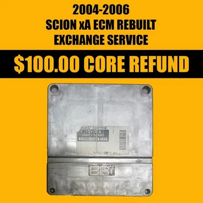 SERVICIO DE INTERCAMBIO RECONSTRUIDO 04-06 Módulo de control del motor Scion xA 89661-52A60 Foto 1 de 3