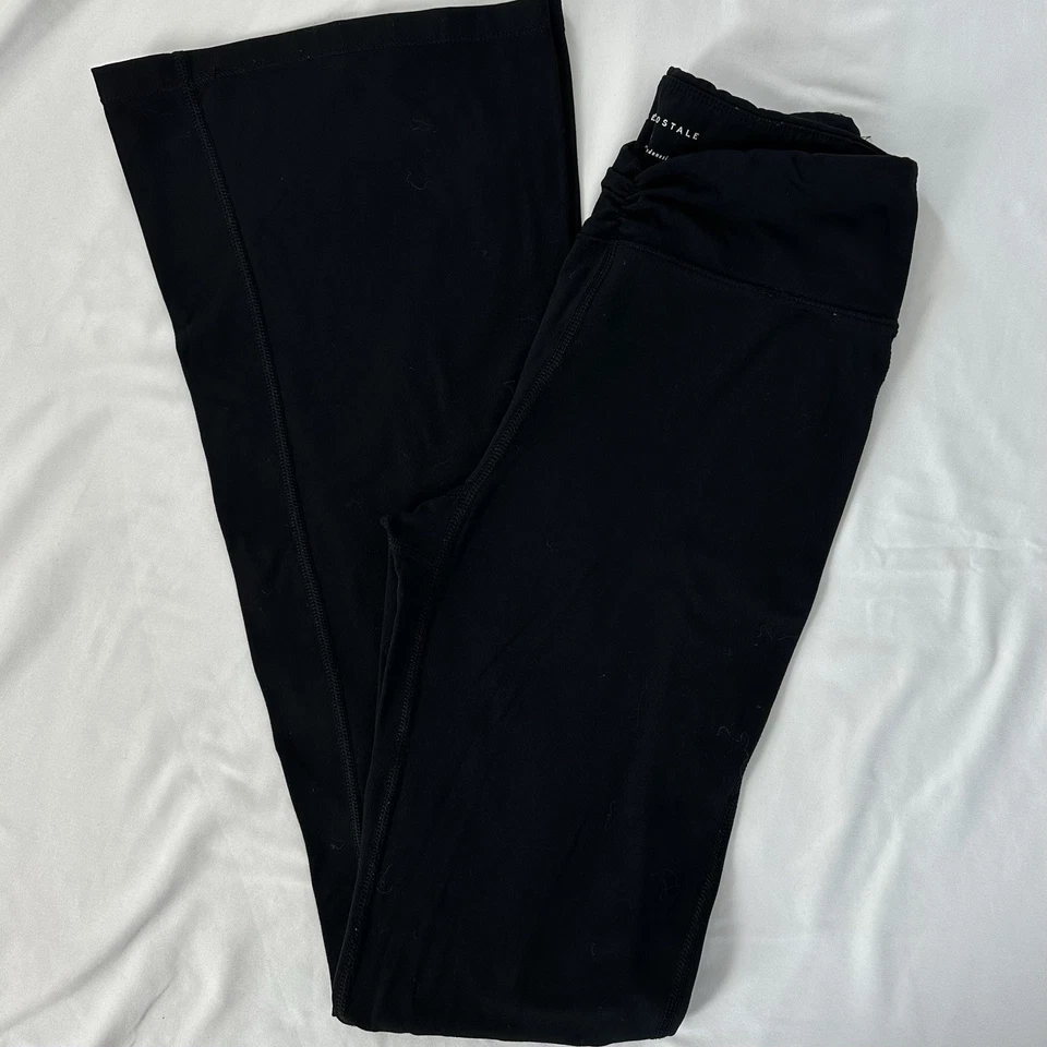 Aeropostale Air Soft High Rise Women’s Cinch Flare Leggings Black Small - Image 1 of 4