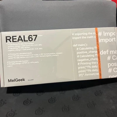 MelGeek REAL67 RGB Gaming Keyboard US Magnetic Switch Hot Swap Unopened - Image 1 of 4