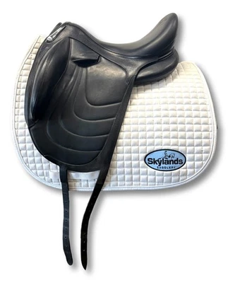 Sillín de doma Devoucoux Makila Harmonie usado - talla 17" monoflap negro Foto 1 de 4