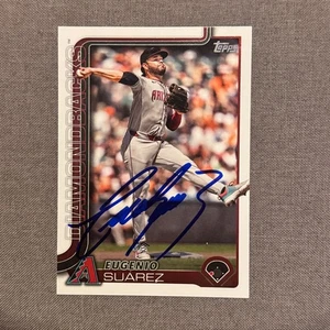 EUGENIO SUAREZ Signed Autographed 2025 Topps Series 1 One Card AZ D-Backs #328 - Picture 1 of 1
